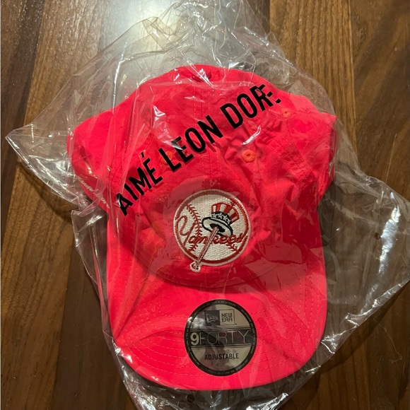 Aime Leon Dore ALD/New Era Nylon Yankees Hat Neon Pink Baseball Cap Snapback
